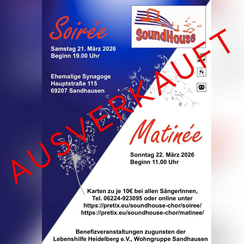 Plakat Soirée & Matinée – ausverkauft!